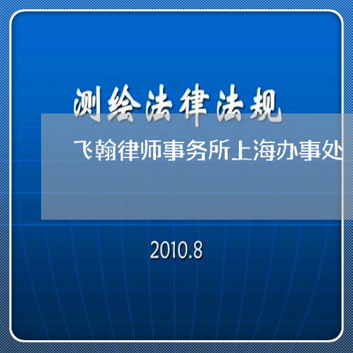 飞翰律师事务所上海办事处/2023031801626