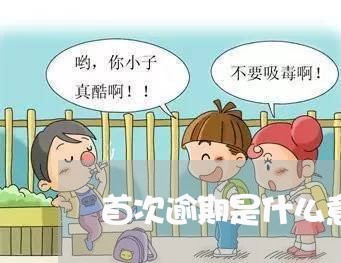 首次逾期是什么意思