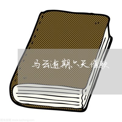 马云逾期六天催款