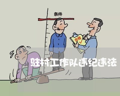 驻村工作队违纪违法