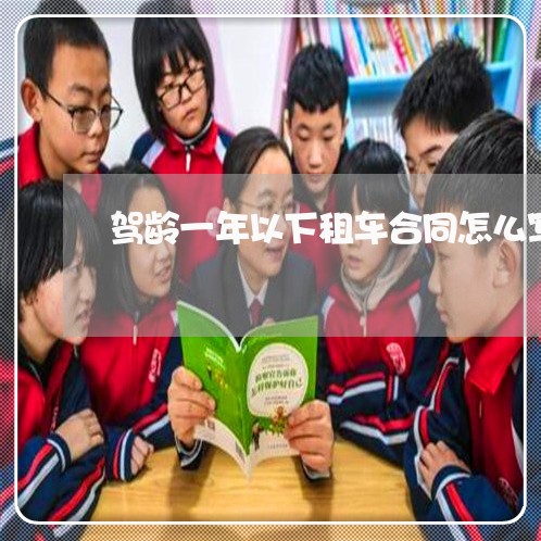 驾龄一年以下租车合同怎么写/2023061683827 驾龄一年以下租车合同怎么写/2023061683827