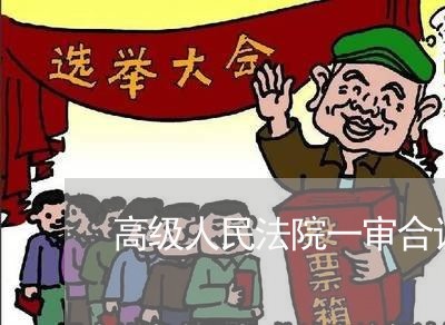 高级人民法院一审合议庭