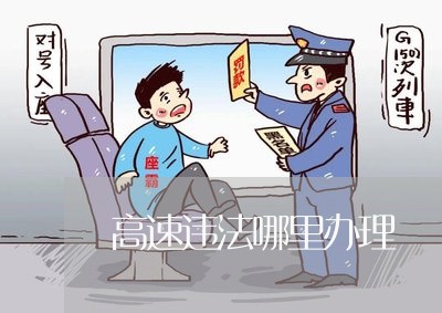 高速违法哪里办理