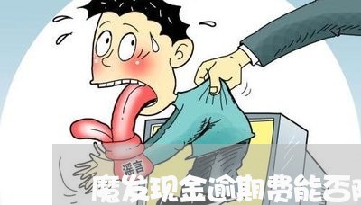 魔发现金逾期费能否降低