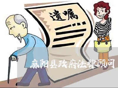 麻阳县政府法律顾问