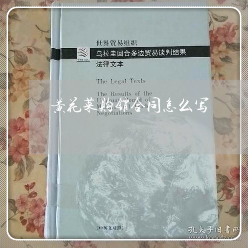 黄花菜购销合同怎么写/2023041027070