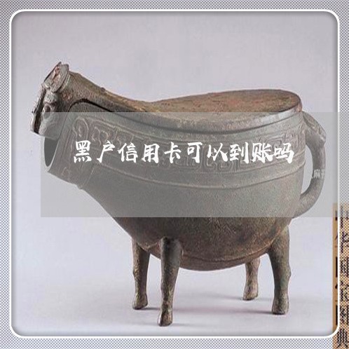 黑户信用卡可以到账吗 黑户信用卡可以到账吗