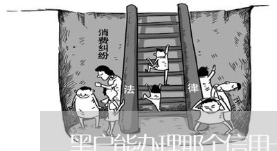 黑户能办理那个信用卡 黑户能办理那个信用卡