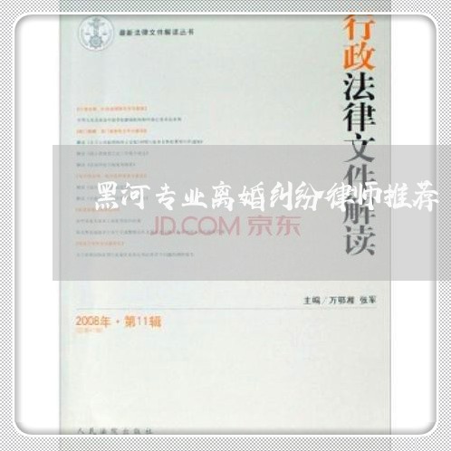 黑河专业离婚纠纷律师推荐