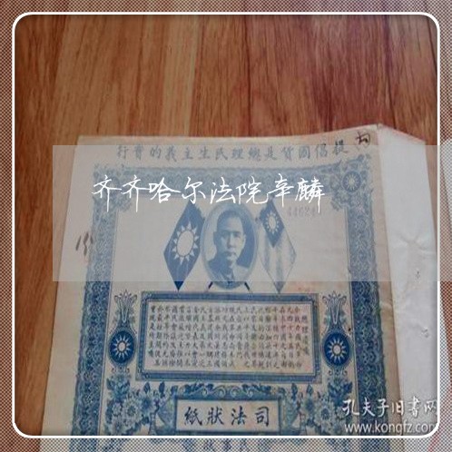 齐齐哈尔法院辛麟