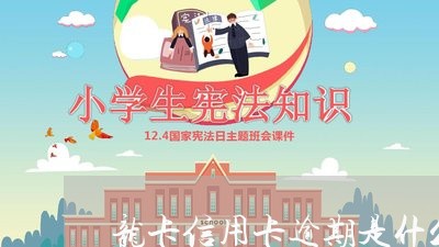 龙卡信用卡逾期是什么意思/2023061506170