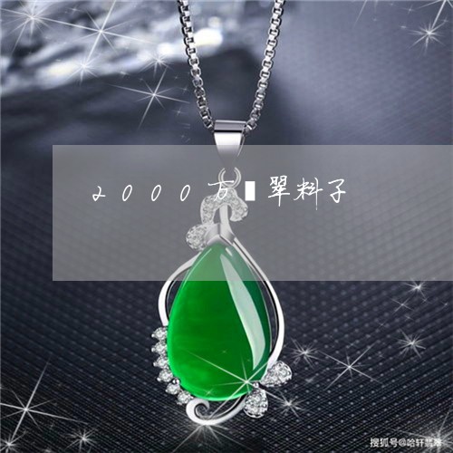 2000万翡翠料子/2023042527272