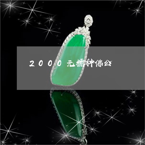 2000元糯种佛公/2023060188262