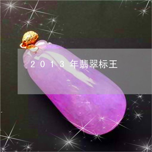 2013年翡翠标王/2023060205737