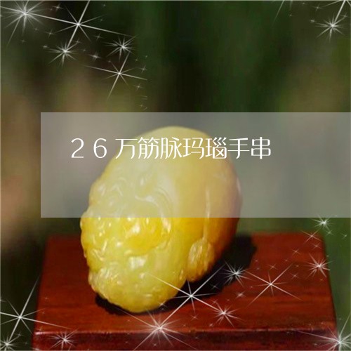 26万筋脉玛瑙手串/2023060132715