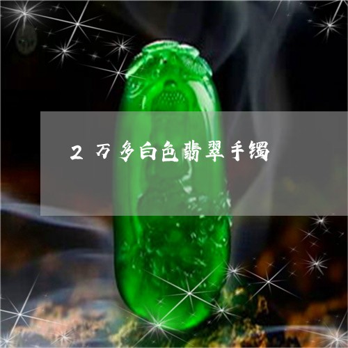 2万多白色翡翠手镯/2023060227149