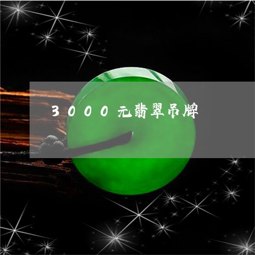 3000元翡翠吊牌/2023060252504