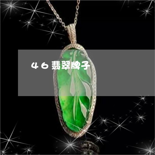 46翡翠牌子/2023032172693 46翡翠牌子/2023032172693
