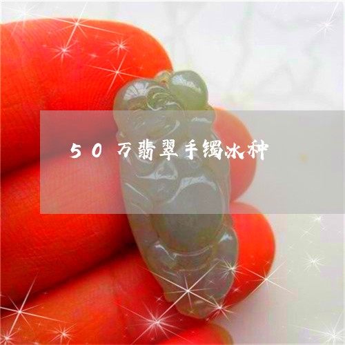 50万翡翠手镯冰种/2023042538251