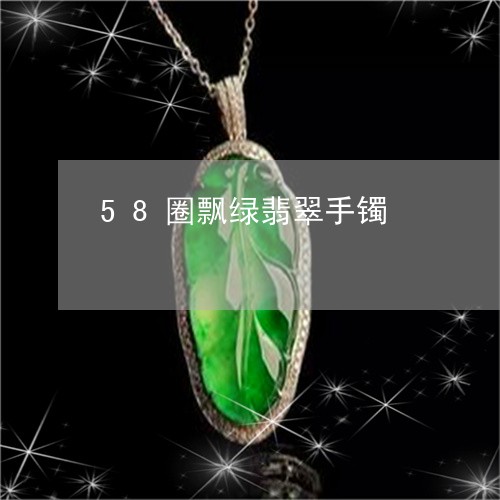 58圈飘绿翡翠手镯/2023060128262 58圈飘绿翡翠手镯/2023060128262