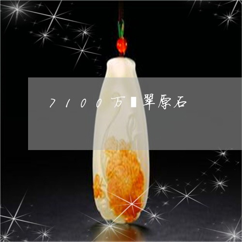 7100万翡翠原石/2023060127371