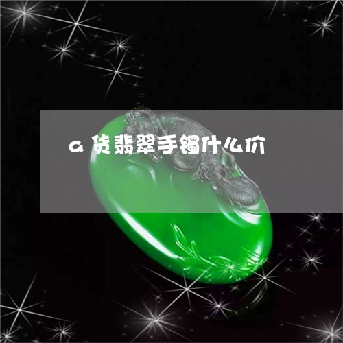 a货翡翠手镯什么价/2023060166069