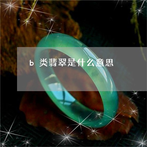 b类翡翠是什么意思/2023060262838