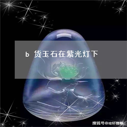 b货玉石在紫光灯下/2023060264038