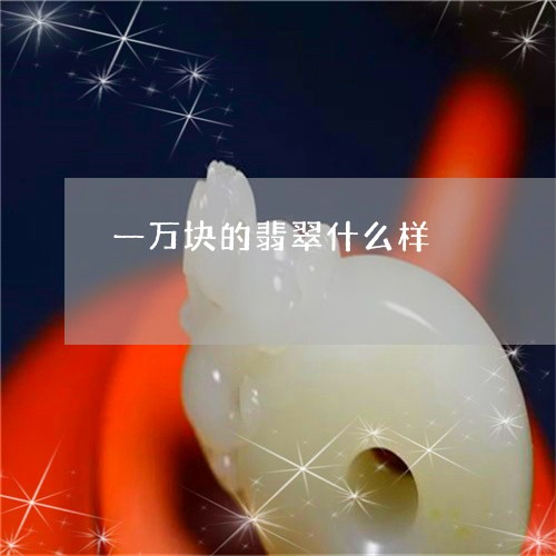 一万块的翡翠什么样/2023060216049