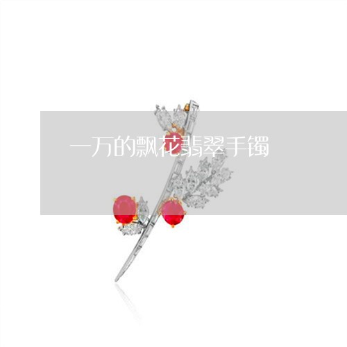 一万的飘花翡翠手镯/2023060272695