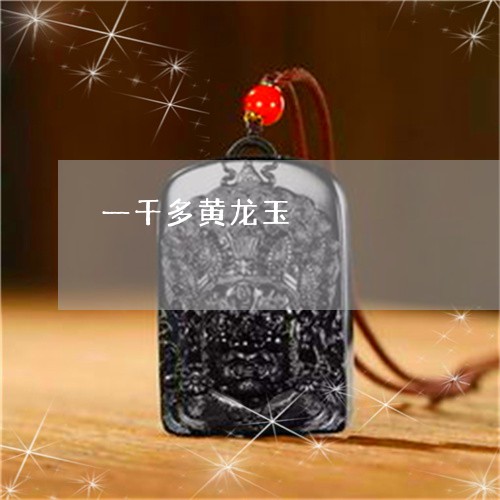 一千多黄龙玉/2023032037067 一千多黄龙玉/2023032037067