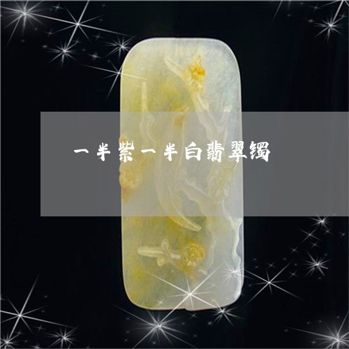 一半紫一半白翡翠镯/2023042526171 一半紫一半白翡翠镯/2023042526171