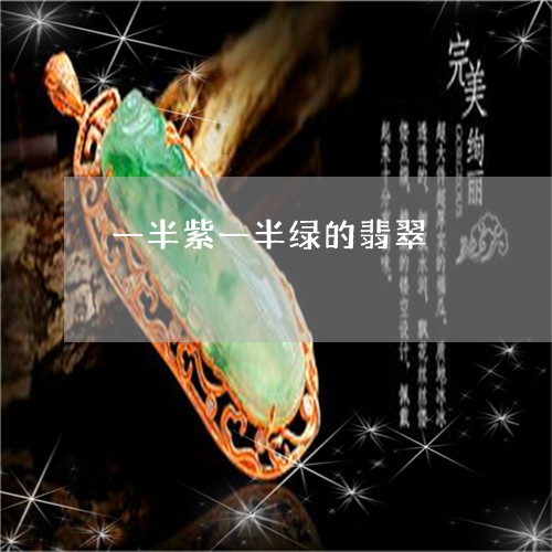 一半紫一半绿的翡翠/2023042515039 一半紫一半绿的翡翠/2023042515039