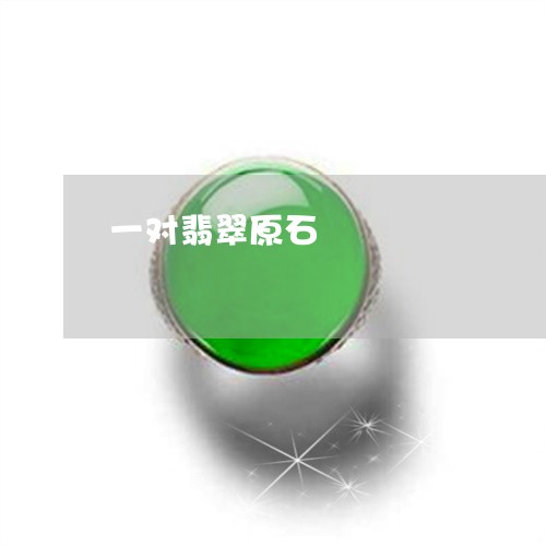 一对翡翠原石/2023032087168 一对翡翠原石/2023032087168