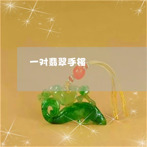 一对翡翠手镯/2023032058404