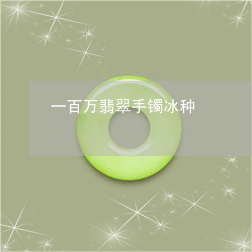 一百万翡翠手镯冰种/2023060107050 一百万翡翠手镯冰种/2023060107050