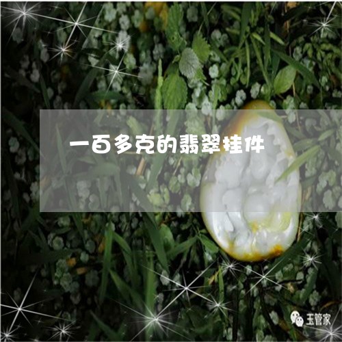 一百多克的翡翠挂件/2023042593048