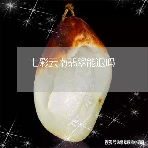 七彩云南翡翠能退吗/2023060239481