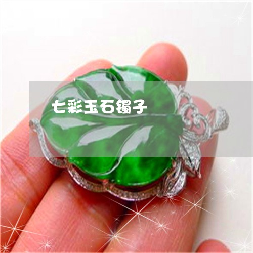 七彩玉石镯子/2023032147259