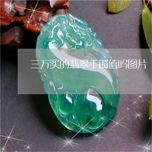 三万买的翡翠手镯值吗图片/2023062949480