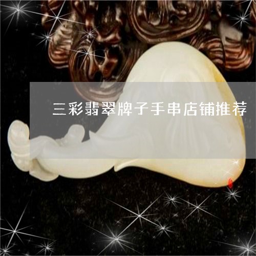 三彩翡翠牌子手串店铺推荐/2023062760592