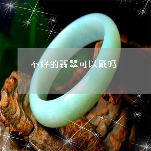 不好的翡翠可以戴吗/2023060252737