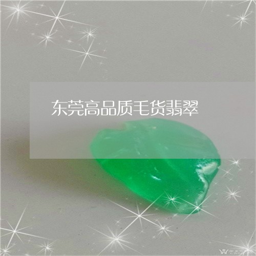 东莞高品质毛货翡翠/2023060299262