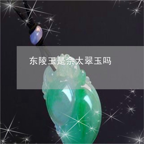 东陵玉是佘太翠玉吗/2023060230482