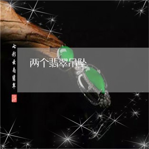 两个翡翠吊坠/2023032103803 两个翡翠吊坠/2023032103803