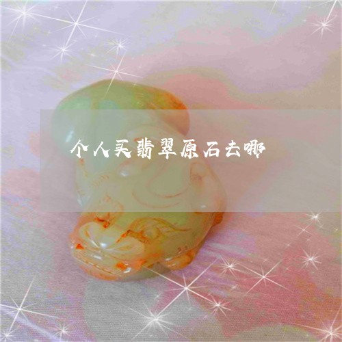 个人买翡翠原石去哪/2023060257381