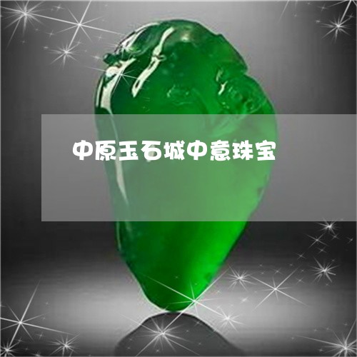 中原玉石城中意珠宝/2023060157271