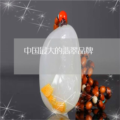 中国最大的翡翠品牌/2023060104027