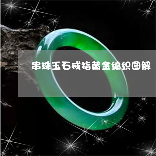 串珠玉石戒指黄金编织图解/2023063014158