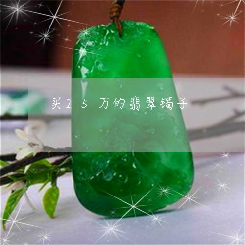 买25万的翡翠镯子/2023060216928